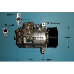 Compressor (AirCon Pump) Suzuki Grand Vitara 1.9 DDis Diesel (Oct 2005 to Feb 2015)