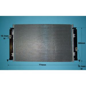 Condenser (AirCon Radiator) Toyota Camry 2.2 16v Petrol (Aug 1993 to Aug 1996)