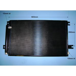 Condenser (AirCon Radiator) Toyota Avensis 2.0 D4d Diesel (Jul 2005 to Mar 2006)