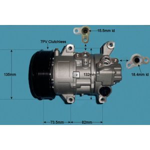 Compressor (AirCon Pump) Toyota Avensis 2.0 D4d Diesel (Mar 2006 to Nov 2008)