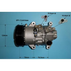 Compressor (AirCon Pump) Toyota Avensis 1.8 VVTi Petrol (Apr 2003 to Nov 2008)