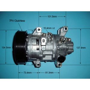 Compressor (AirCon Pump) Toyota Avensis 2.2 D4d Diesel (Jul 2005 to Nov 2008)