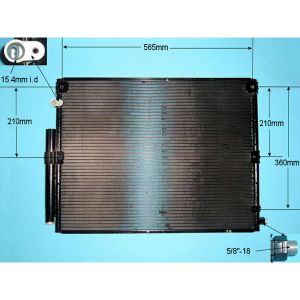 Condenser (AirCon Radiator) Toyota Landcruiser Amazon 4.2 TD Diesel (Jan 1998 to Jan 2000)