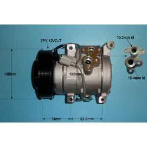 Compressor (AirCon Pump) Toyota Rav 4 2.0 Petrol (Nov 2002 to Apr 2006)