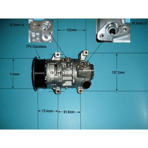 Compressor (AirCon Pump) Toyota Auris 2.0 D4D Diesel (Oct 2012 to Dec 2018)