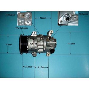 Compressor (AirCon Pump) Toyota Auris 2.2 D Diesel (Mar 2007 to Sep 2012)