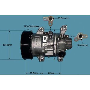 Compressor (AirCon Pump) Toyota Avensis 2.4 Petrol (Sep 2003 to Nov 2008)