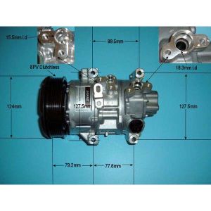 Compressor (AirCon Pump) Toyota Auris 1.4 VVTi Petrol (Mar 2007 to Sep 2012)