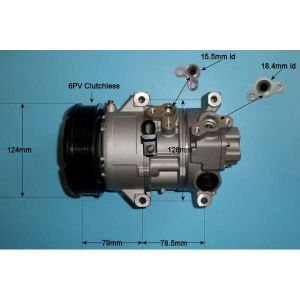 Compressor (AirCon Pump) Toyota Auris 1.4 VVTi Petrol (Mar 2007 to Sep 2012)