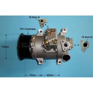 Compressor (AirCon Pump) Toyota Auris 1.8 VVTi Petrol (Mar 2007 to Sep 2012)