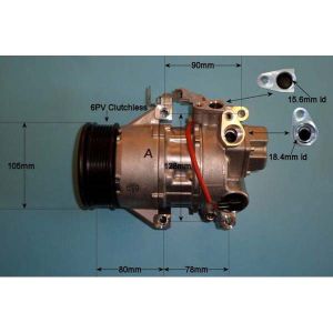 Compressor (AirCon Pump) Toyota Urban Cruiser 1.4 D4D Diesel (Apr 2009 to Apr 2014)