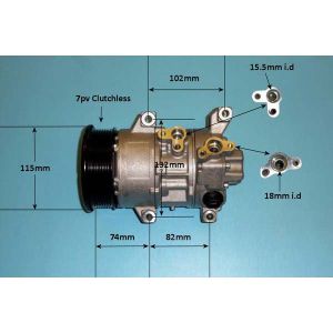 Compressor (AirCon Pump) Toyota Auris 2.2 D Diesel (Mar 2007 to Sep 2012)