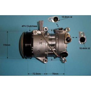 Compressor (AirCon Pump) Toyota Auris Touring Sports 1.3 Petrol (Jul 2013 to 2023)
