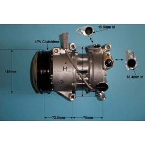 Compressor (AirCon Pump) Toyota Auris Touring Sports 1.3 Petrol (Jul 2013 to 2023)