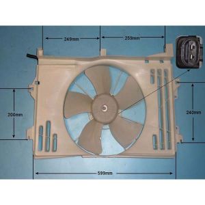 Radiator Cooling Fan Toyota Avensis 1.6 Petrol (Apr 2003 to Nov 2008)