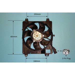 Radiator Cooling Fan Toyota Aygo 1.4 HDi Diesel (Jul 2005 to Mar 2014)