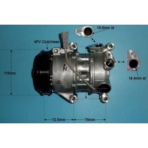 Compressor (AirCon Pump) Toyota Verso S 1.33 Petrol (Nov 2010 to Oct 2016)