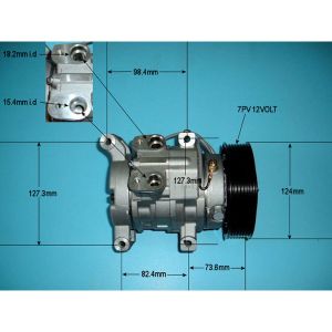 Compressor (AirCon Pump) Toyota Hi-Lux 2.5 D4d Diesel (Aug 2005 to May 2015)