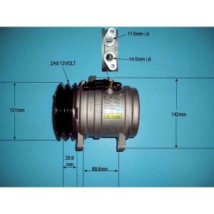 Compressor (AirCon Pump) Ursus Tractor 5724 Diesel (1990 to 2023)