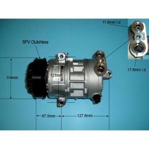 Compressor (AirCon Pump) Vauxhall Corsa D (2006-14) 1.6 Turbo Petrol (Oct 2006 to Oct 2014)