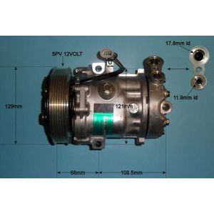 Compressor (AirCon Pump) Vauxhall Corsa C 1.2 TWIN PORT Petrol (Aug 2004 to Oct 2006)