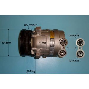 Compressor (AirCon Pump) Vauxhall Calibra 2.0 Petrol (Jan 1992 to Dec 1992)