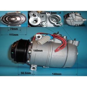 Compressor (AirCon Pump) Vauxhall Vectra B (96-02) 2.5 Petrol (Oct 1995 to Feb 1999)
