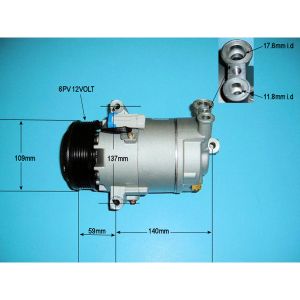 Compressor (AirCon Pump) Vauxhall Astra H MK5 1.9 CDTi 120 BHP Diesel (Feb 2004 to Dec 2009)