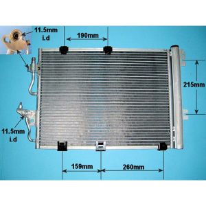 Condenser (AirCon Radiator) Vauxhall Astra H MK5 1.2 16v Petrol (Feb 2004 to Dec 2009)