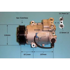 Compressor (AirCon Pump) Vauxhall Astra J GTC 1.7 CDTi Diesel (Oct 2011 to Jan 2012)
