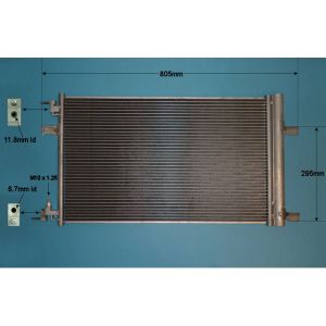 Condenser (AirCon Radiator) Vauxhall Astra J GTC 1.7 CDTi Diesel (Oct 2011 to Jan 2012)