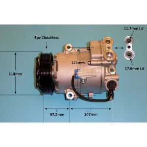 Compressor (AirCon Pump) Vauxhall Astra J MK6 1.3 CDTi Diesel (Dec 2009 to Aug 2011)