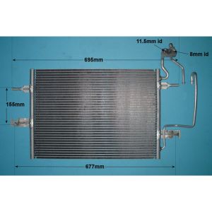 Condenser (AirCon Radiator) Vauxhall Meriva  A (03-09) 1.6 16v Petrol (2006 to Mar 2008)