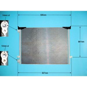 Condenser (AirCon Radiator) Vauxhall Vivaro 1.9 DTi Diesel (Aug 2006 to Jul 2014)