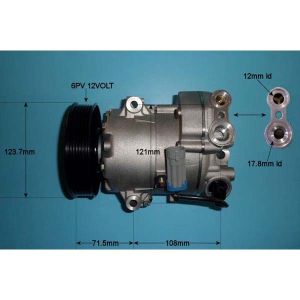 Compressor (AirCon Pump) Vauxhall Astra J GTC 1.4 Petrol Automatic (Oct 2011 to Jan 2012)