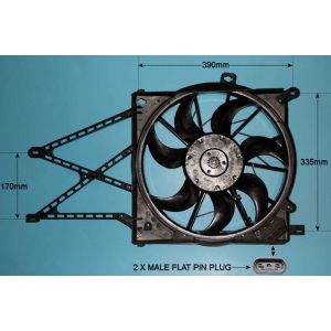 Condenser Cooling Fan Vauxhall Astra H MK5 1.6 16v Petrol (Feb 2004 to Dec 2009)