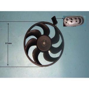 Condenser Cooling Fan Vauxhall Astra H MK5 1.8 16v 140HP Petrol Automatic (Feb 2004 to Dec 2009)