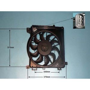 Radiator Cooling Fan Vauxhall Astra H MK5 1.3 CDTi Diesel (Feb 2004 to Dec 2009)