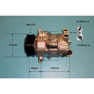 Compressor (AirCon Pump) Vauxhall Antara 2.2 CDTi Diesel (Jan 2015 to Apr 2015)