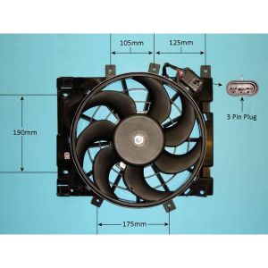 Radiator Cooling Fan Vauxhall Astra H MK5 1.3 CDTi Diesel (Feb 2004 to Dec 2009)