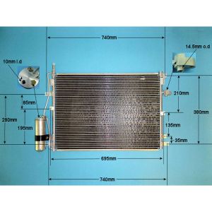 Condenser (AirCon Radiator) Volvo XC 90 MK1 (02-) 2.4 D5 Diesel (Oct 2002 to 2005)