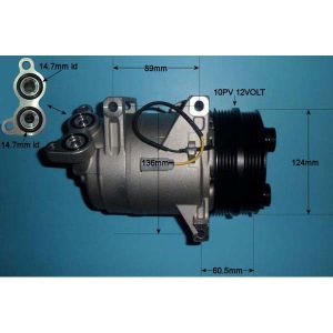 Compressor (AirCon Pump) Volvo C30 2.5 20v T5 Petrol (Nov 2007 to Dec 2012)