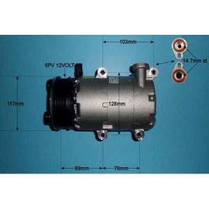 Compressor (AirCon Pump) Volvo C30 2.0 FLEX FUEL Petrol (Jan 2010 to Dec 2012)