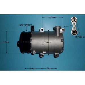 Compressor (AirCon Pump) Volvo C30 2.0 FLEX FUEL Petrol (Jan 2010 to Dec 2012)