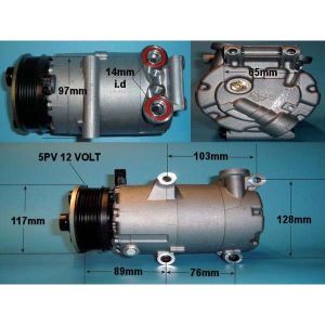 Compressor (AirCon Pump) Volvo C30 1.6 16v Petrol (Oct 2006 to 2007)