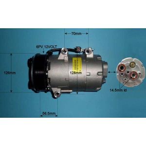 Compressor (AirCon Pump) Volvo C30 2.0 D 4CYL Diesel (Oct 2006 to Nov 2007)