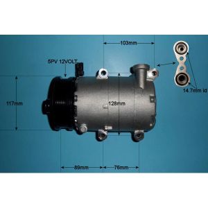 Compressor (AirCon Pump) Volvo S40 1.8 Petrol (2007 to Dec 2007)