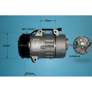 Compressor (AirCon Pump) Volvo C70 2.0 D MK2 CONVERTIBLE Diesel (Jan 2008 to Dec 2008)