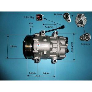 Compressor (AirCon Pump) Volvo C30 2.4 D5 Diesel (Oct 2006 to Nov 2007)