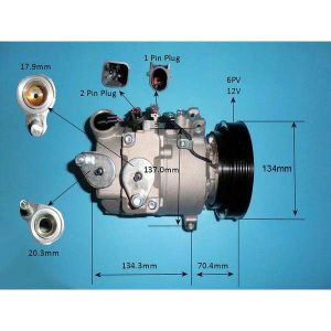 Compressor (AirCon Pump) Volvo S60 MK2 3.0 T6 Petrol (Apr 2010 to 2023)